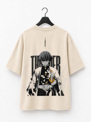 Thunder Blade — Warrior Anime Oversized Tee