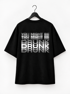 Drunk Glitch Oversized Tee